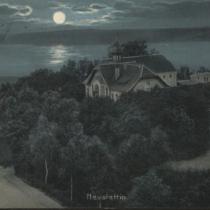 Neustettin i Schloß nocą