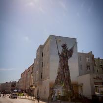 Mural przy ul. Wyszyńskiego