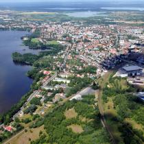Szczecinek widziany od strony Piły (południowej)