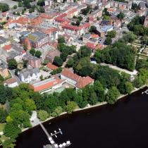 Szczecinek od strony jeziora