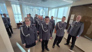 Uroczysta zbiórka w KPP Szczecinek