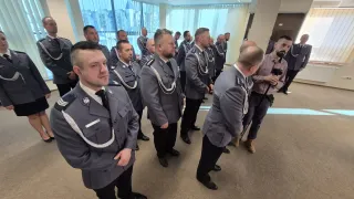 Uroczysta zbiórka w KPP Szczecinek