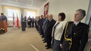 Uroczysta zbiórka w KPP Szczecinek