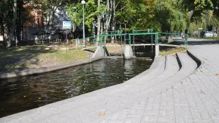 Tu jeszcze bez mostu koło Zamku, początek XXI wieku